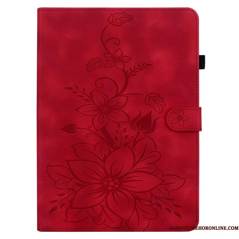 Flip Case Leren Samsung Galaxy Tab S10 Plus Fleur-de-lys