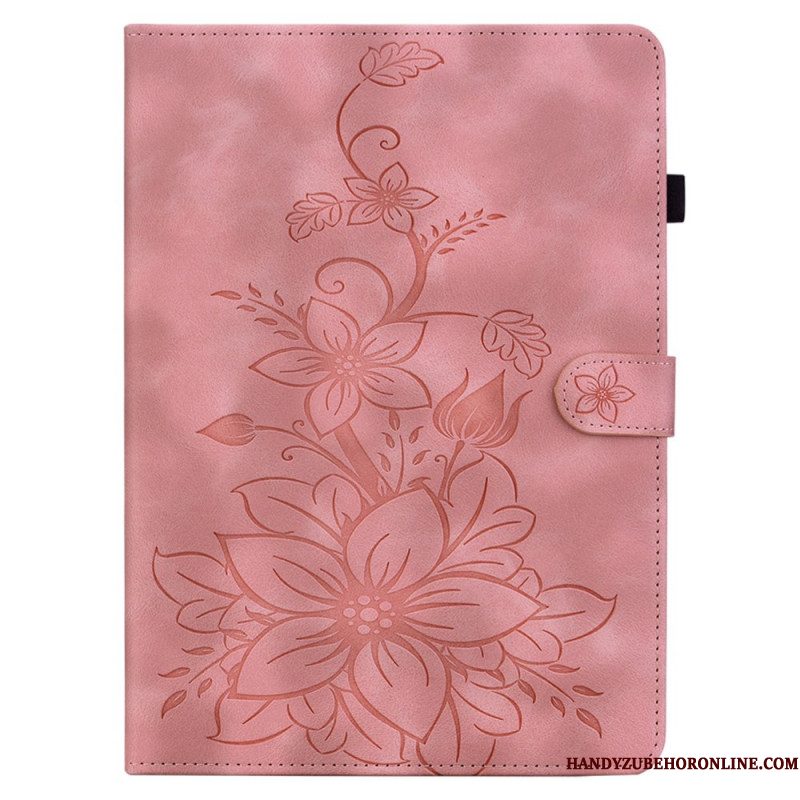 Flip Case Leren Samsung Galaxy Tab S10 Plus Fleur-de-lys