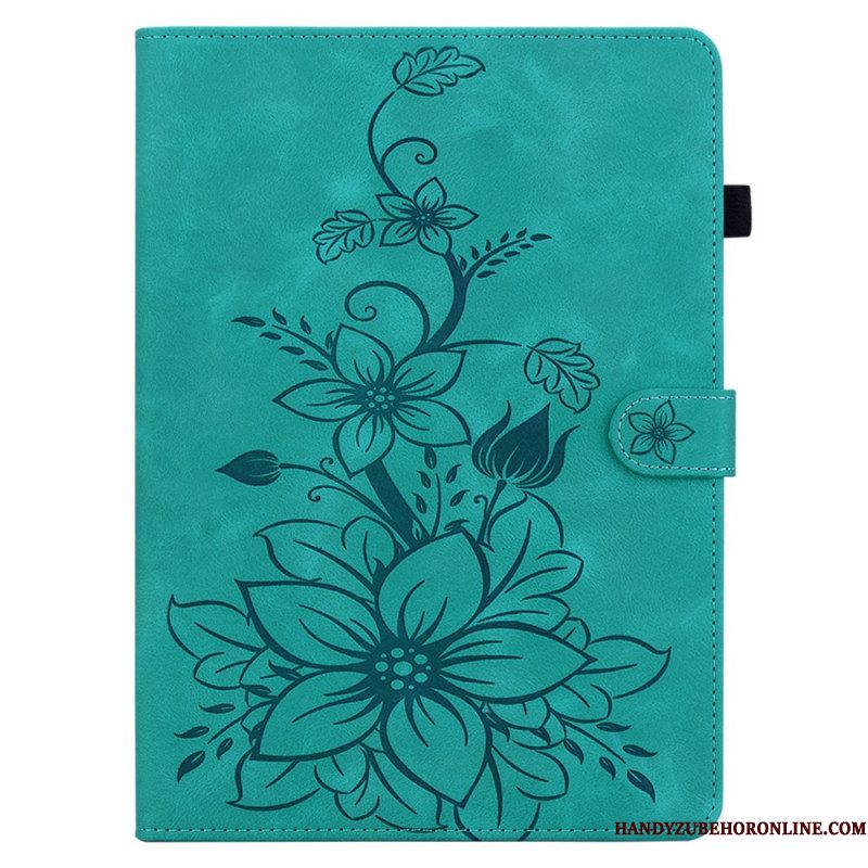 Flip Case Leren Samsung Galaxy Tab S10 Plus Fleur-de-lys