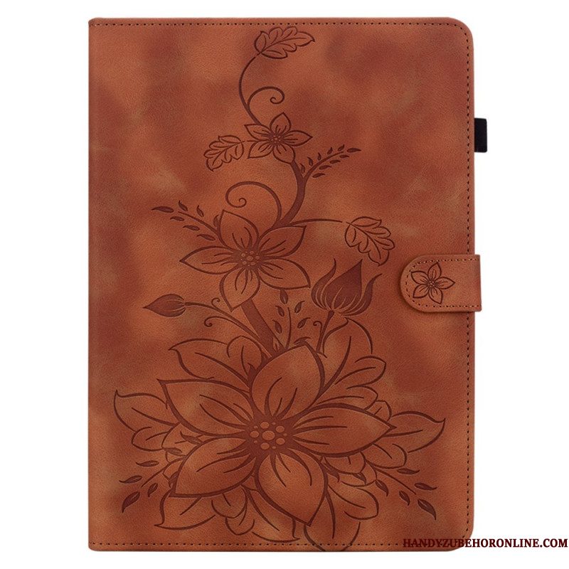 Flip Case Leren Samsung Galaxy Tab S10 Plus Fleur-de-lys