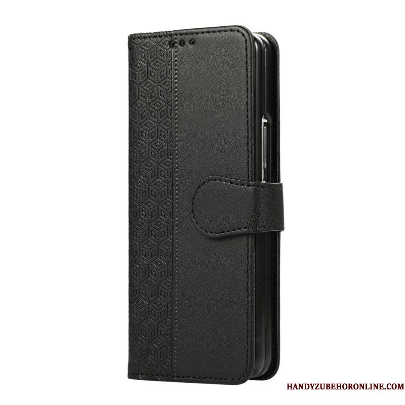 Flip Case Leren Samsung Galaxy Z Fold 7 Diamantdesign