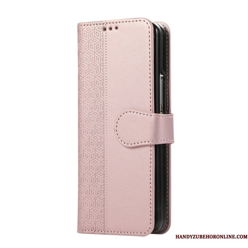 Flip Case Leren Samsung Galaxy Z Fold 7 Diamantdesign