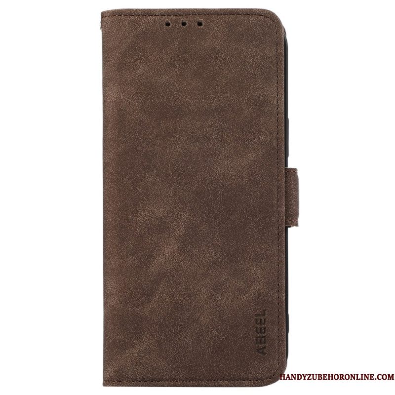 Flip Case Leren Sony Xperia 1 Vii Abeel Suède-effect