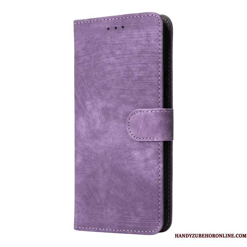 Flip Case Leren Sony Xperia 1 Vii Rfid-bescherming En Bandje