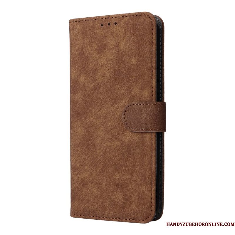 Flip Case Leren Sony Xperia 1 Vii Rfid-bescherming En Bandje
