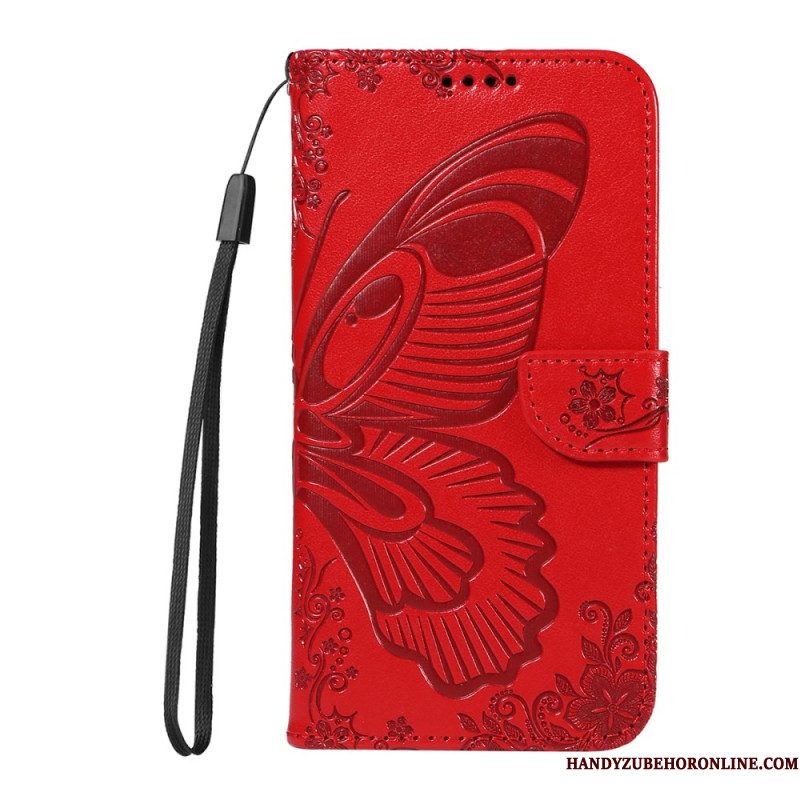Flip Case Leren Xiaomi 15t Grafische Vlinder