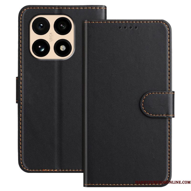 Flip Case Leren Xiaomi 15t Leer-effect