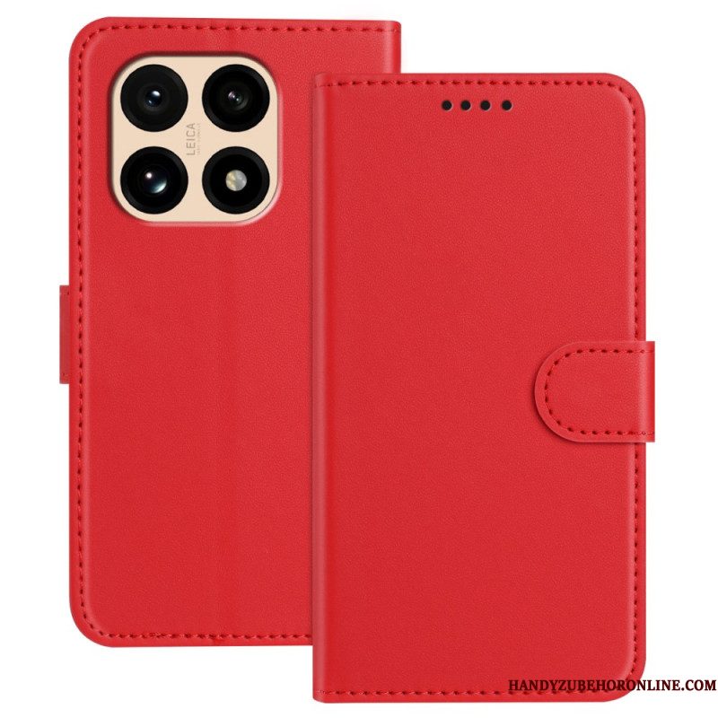 Flip Case Leren Xiaomi 15t Leer-effect