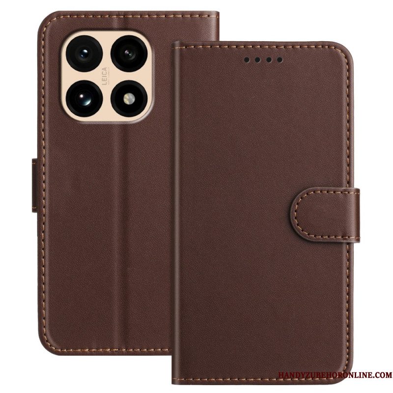 Flip Case Leren Xiaomi 15t Leer-effect
