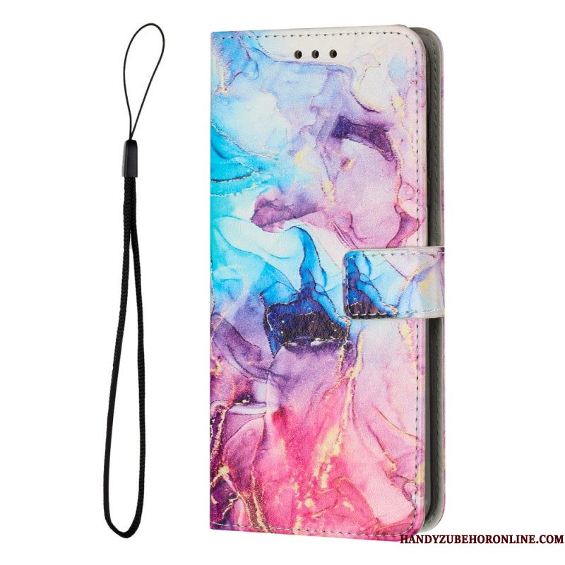 Flip Case Leren Xiaomi 15t Pro Marmerdesign