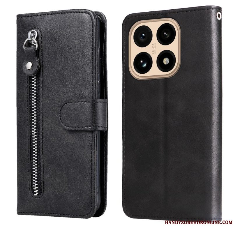 Flip Case Leren Xiaomi 15t Zak Met Rits