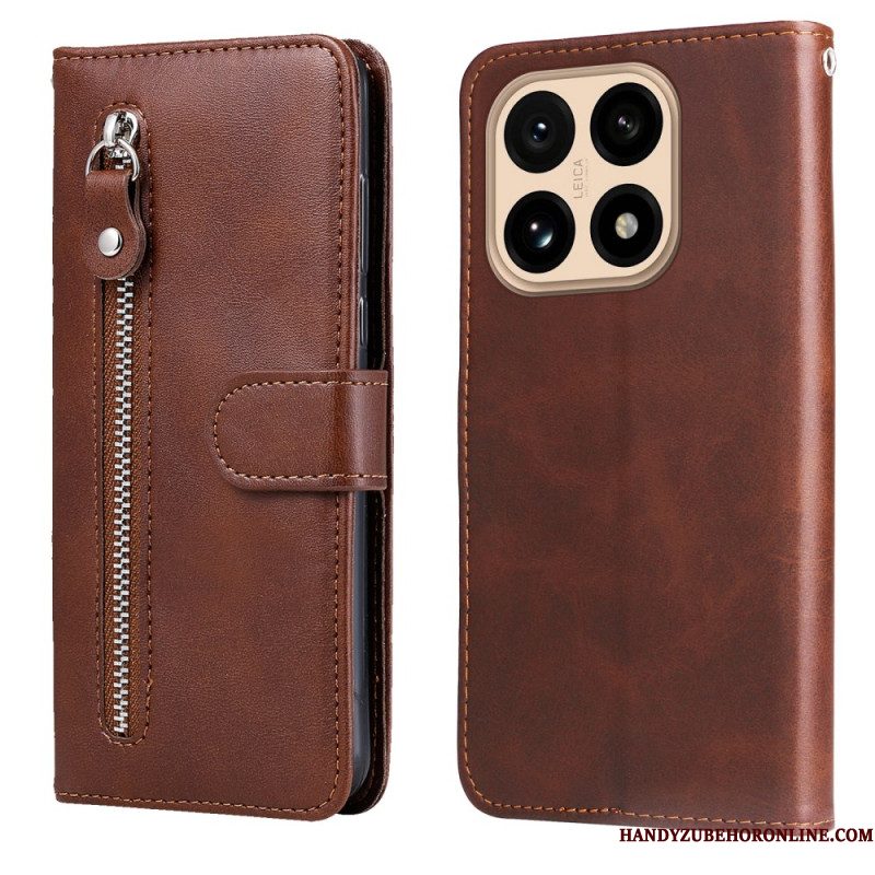 Flip Case Leren Xiaomi 15t Zak Met Rits