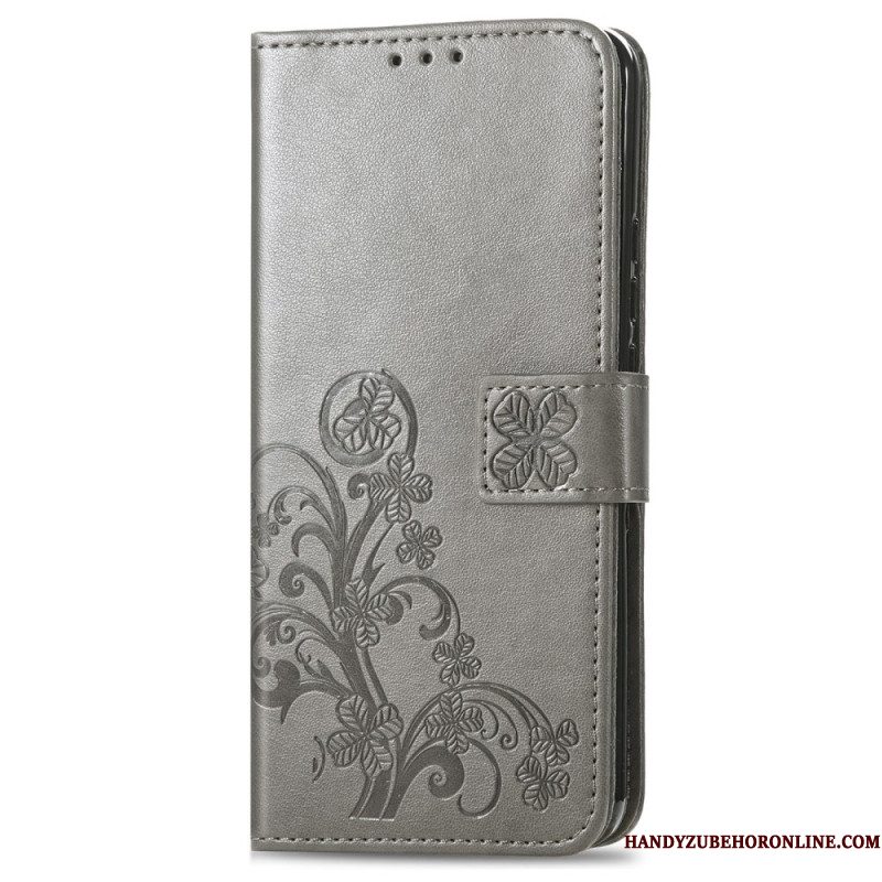Flip Case Leren Xiaomi 17 Pro Max Klavertjes Vier