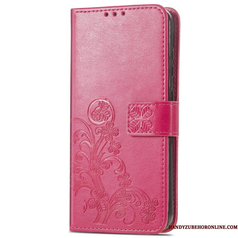 Flip Case Leren Xiaomi 17 Pro Max Klavertjes Vier