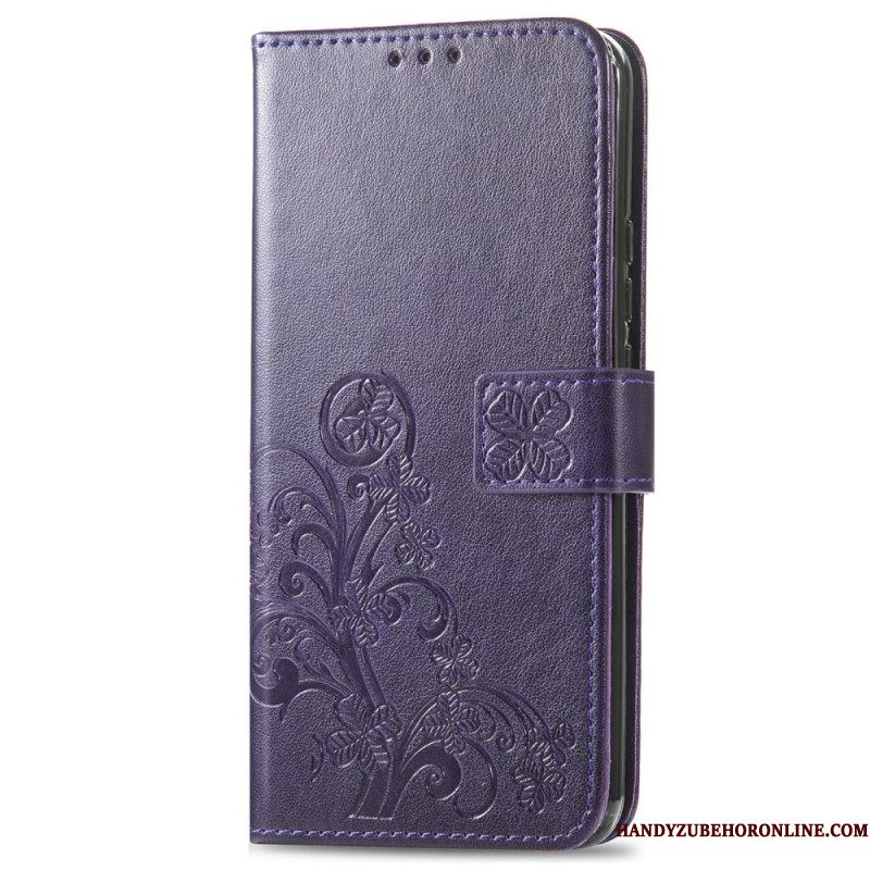 Flip Case Leren Xiaomi 17 Pro Max Klavertjes Vier