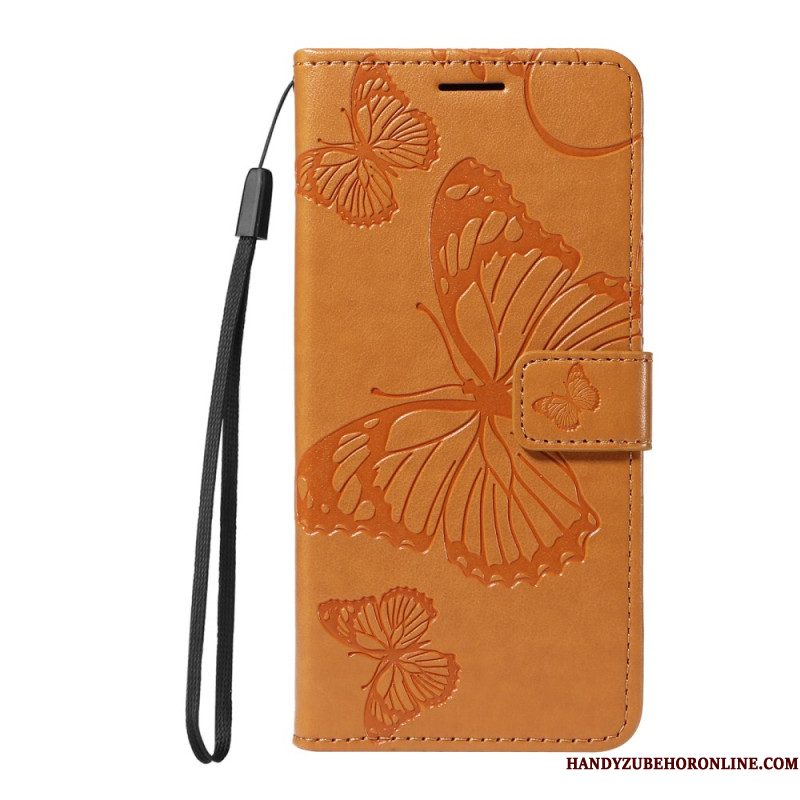 Flip Case Leren Xiaomi Redmi Note 14 4g Reuzenvlinders