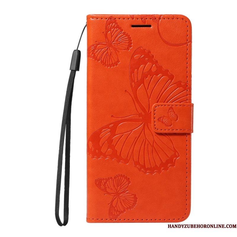 Flip Case Leren Xiaomi Redmi Note 14 4g Reuzenvlinders