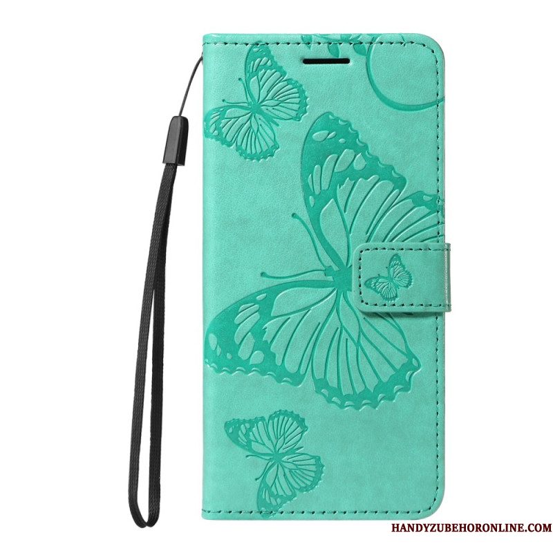 Flip Case Leren Xiaomi Redmi Note 14 4g Reuzenvlinders
