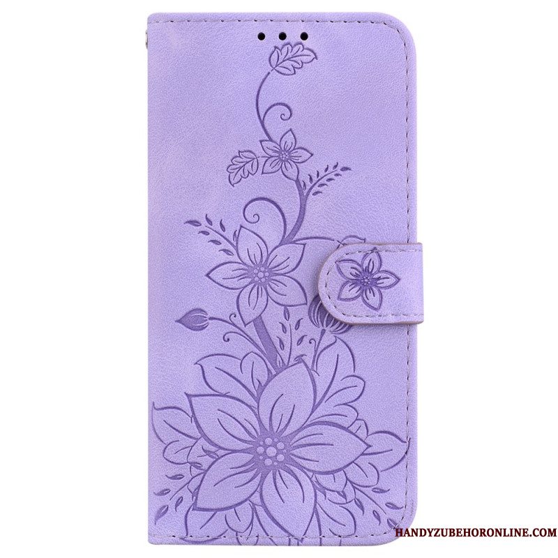 Flip Case Leren Xiaomi Redmi Note 14 5g Fleur-de-lis-patroon