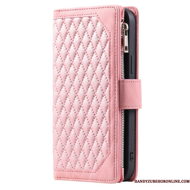 Flip Case Leren Xiaomi Redmi Note 14 5g Gewatteerde Portemonnee