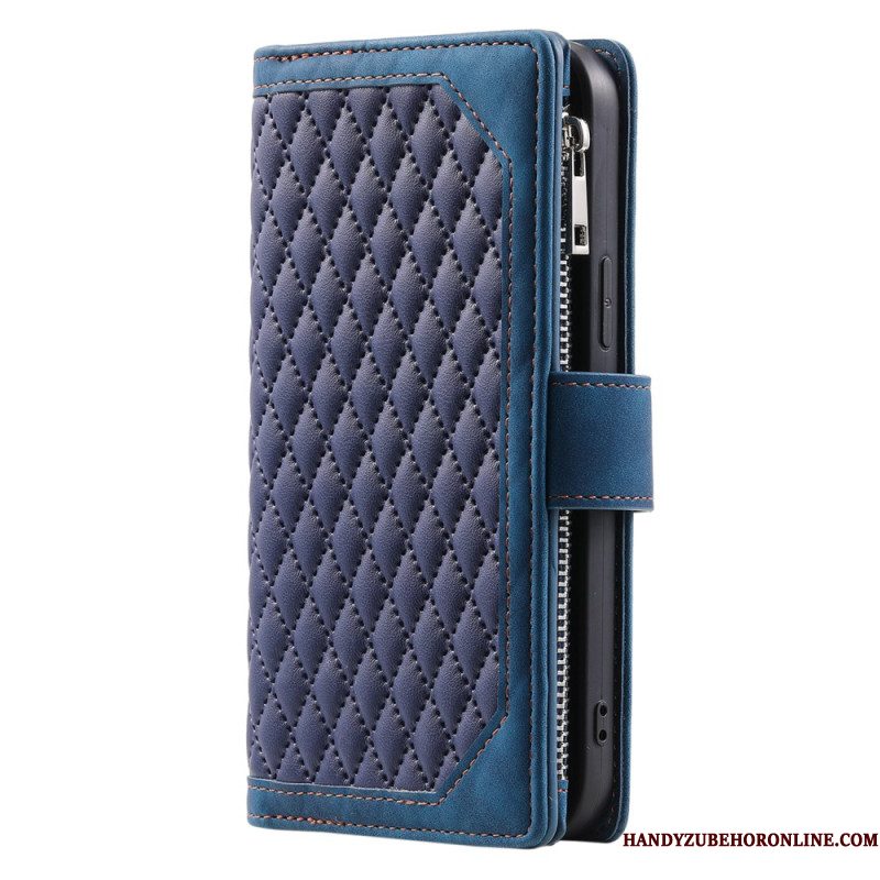 Flip Case Leren Xiaomi Redmi Note 14 5g Gewatteerde Portemonnee