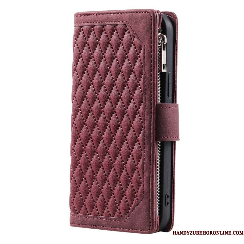 Flip Case Leren Xiaomi Redmi Note 14 5g Gewatteerde Portemonnee