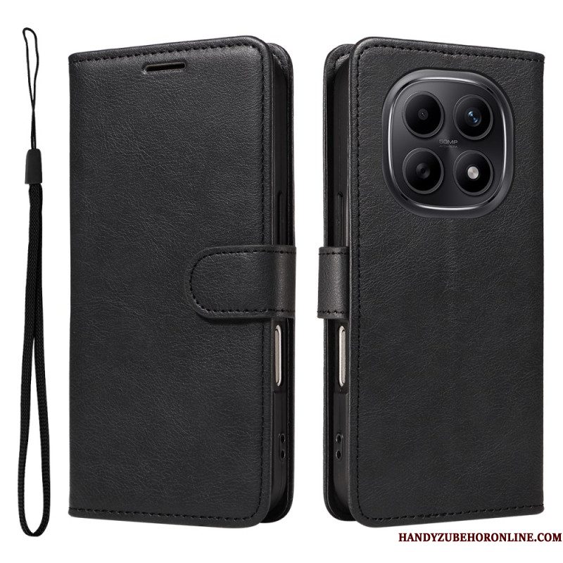 Flip Case Leren Xiaomi Redmi Note 15 5g Effen Leerlook