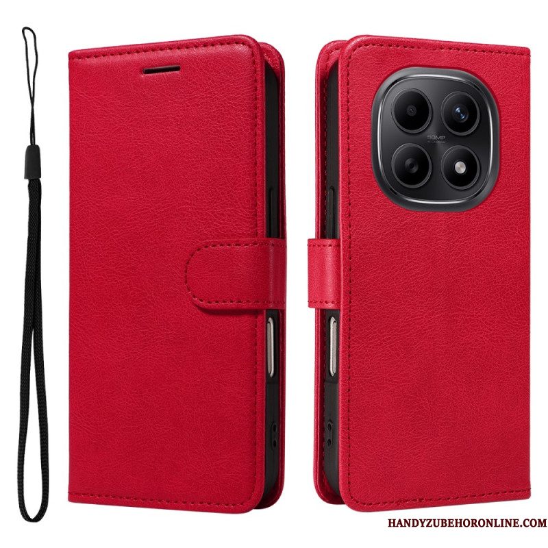 Flip Case Leren Xiaomi Redmi Note 15 5g Effen Leerlook