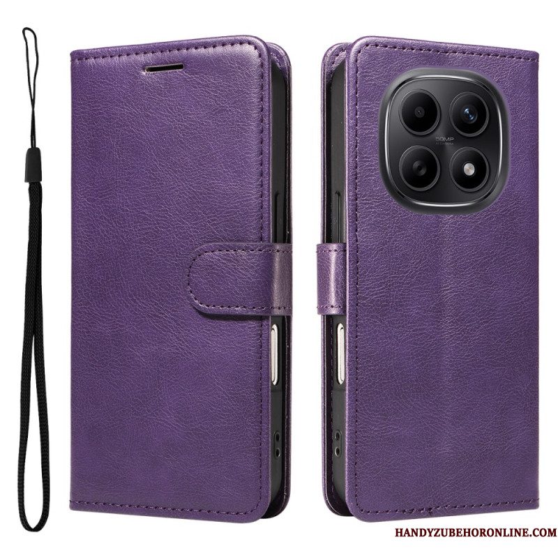 Flip Case Leren Xiaomi Redmi Note 15 5g Effen Leerlook