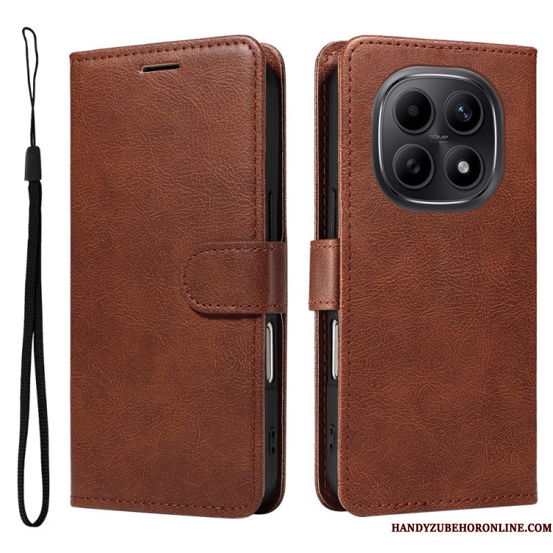 Flip Case Leren Xiaomi Redmi Note 15 5g Effen Leerlook