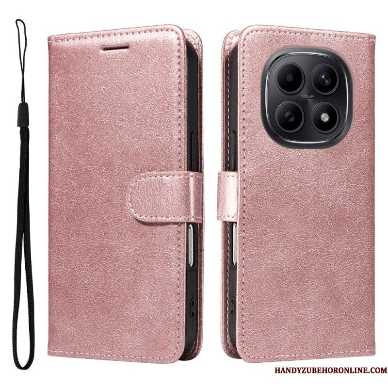 Flip Case Leren Xiaomi Redmi Note 15 5g Effen Leerlook