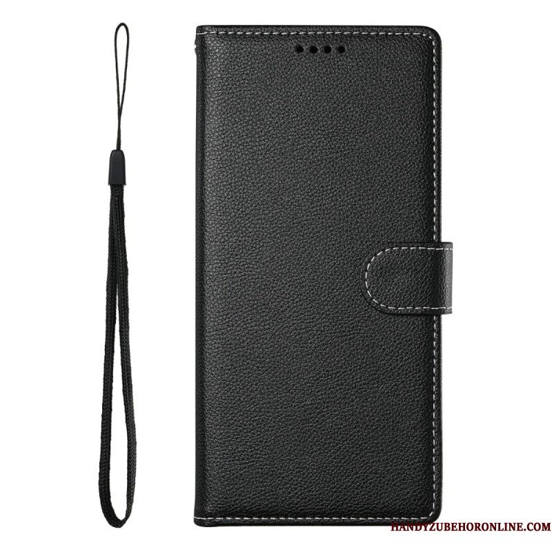 Flip Case Leren Xiaomi Redmi Note 15 Pro Plus 5g Effen Kunstleer