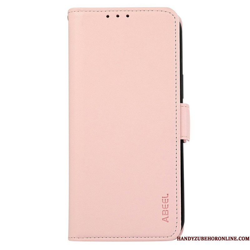 Flip Case Leren iPhone 17 Pro Max Rfid-bescherming Abeel
