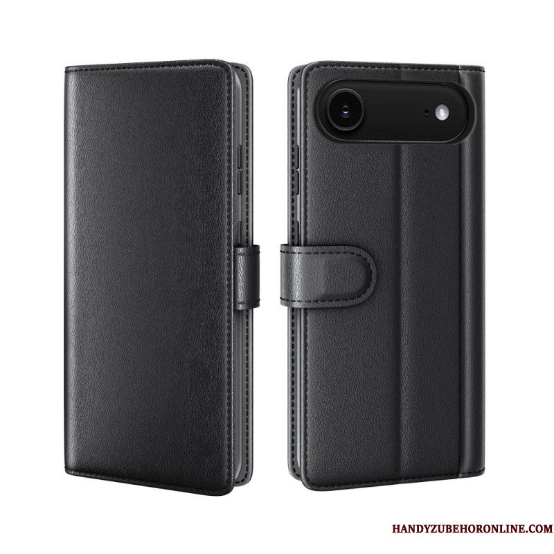 Flip Case Leren iPhone Air Portemonnee Van Echt Leer