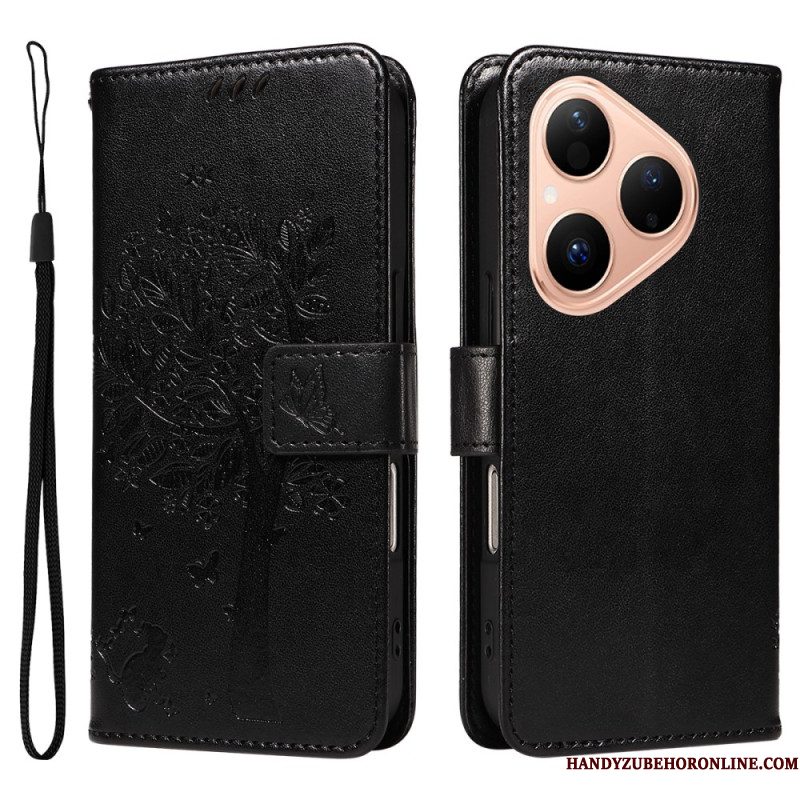 Folio-hoesje Huawei Pura 80 Kat En Boom