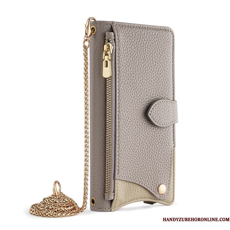 Folio-hoesje Huawei Pura 80 Portemonnee Met Ketting