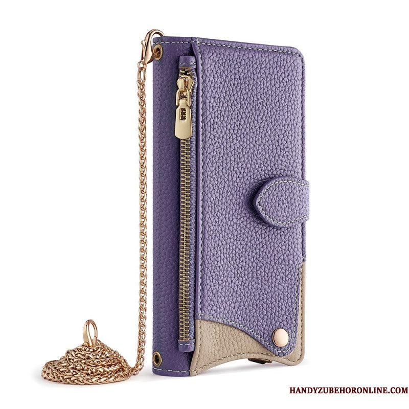 Folio-hoesje Huawei Pura 80 Portemonnee Met Ketting