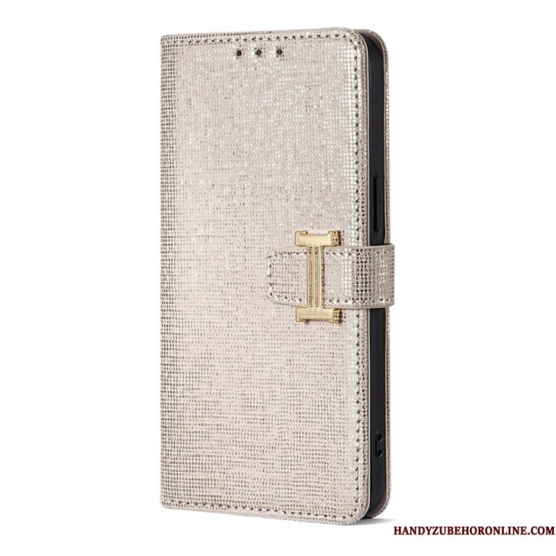 Folio-hoesje Huawei Pura 80 Telefoonhoesje Metalen Gesp
