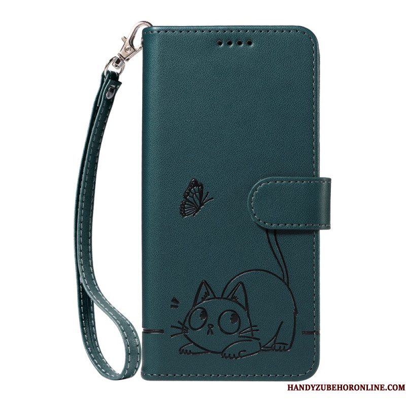Folio-hoesje Huawei Pura 80 Ultra Telefoonhoesje Kat En Afbeelding