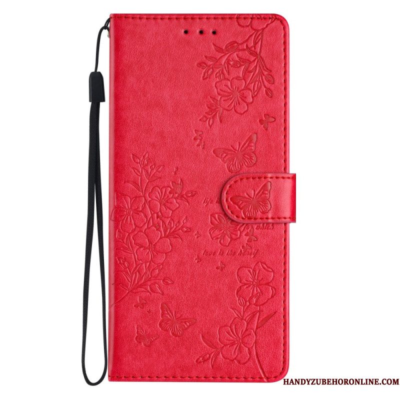 Folio-hoesje Samsung Galaxy A17 4g / 5g Bloemen