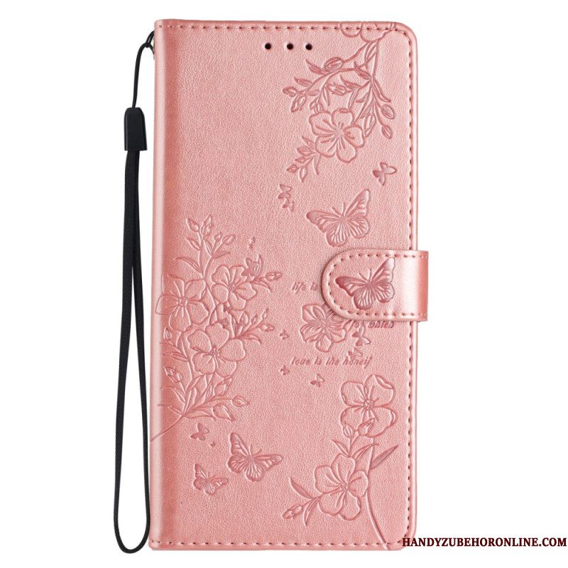 Folio-hoesje Samsung Galaxy A17 4g / 5g Bloemen