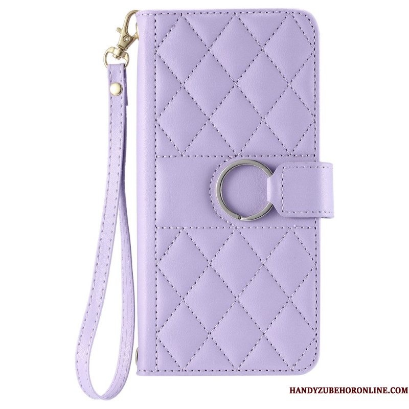 Folio-hoesje Samsung Galaxy A17 4g / 5g Gewatteerd Ontwerp