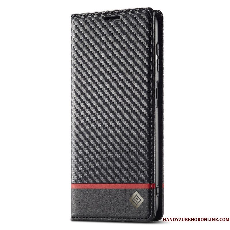 Folio-hoesje Samsung Galaxy A17 4g / 5g Lc.imeeke Koolstofvezel Bescherming Hoesje