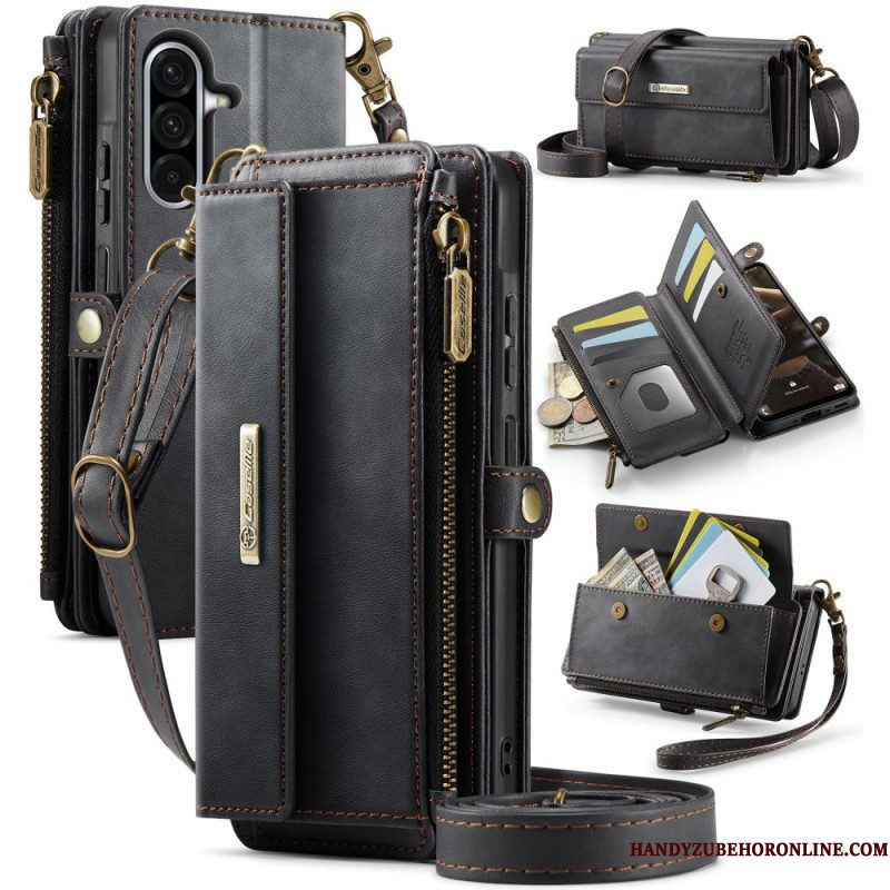 Folio-hoesje Samsung Galaxy A17 4g / 5g Telefoonhoesje Caseme Portemonnee Met Suède-effect