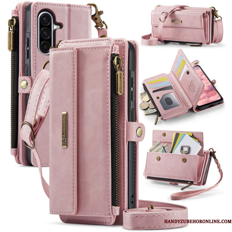 Folio-hoesje Samsung Galaxy A17 4g / 5g Telefoonhoesje Caseme Portemonnee Met Suède-effect