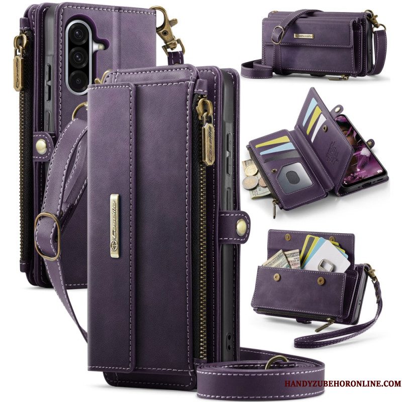 Folio-hoesje Samsung Galaxy A17 4g / 5g Telefoonhoesje Caseme Portemonnee Met Suède-effect