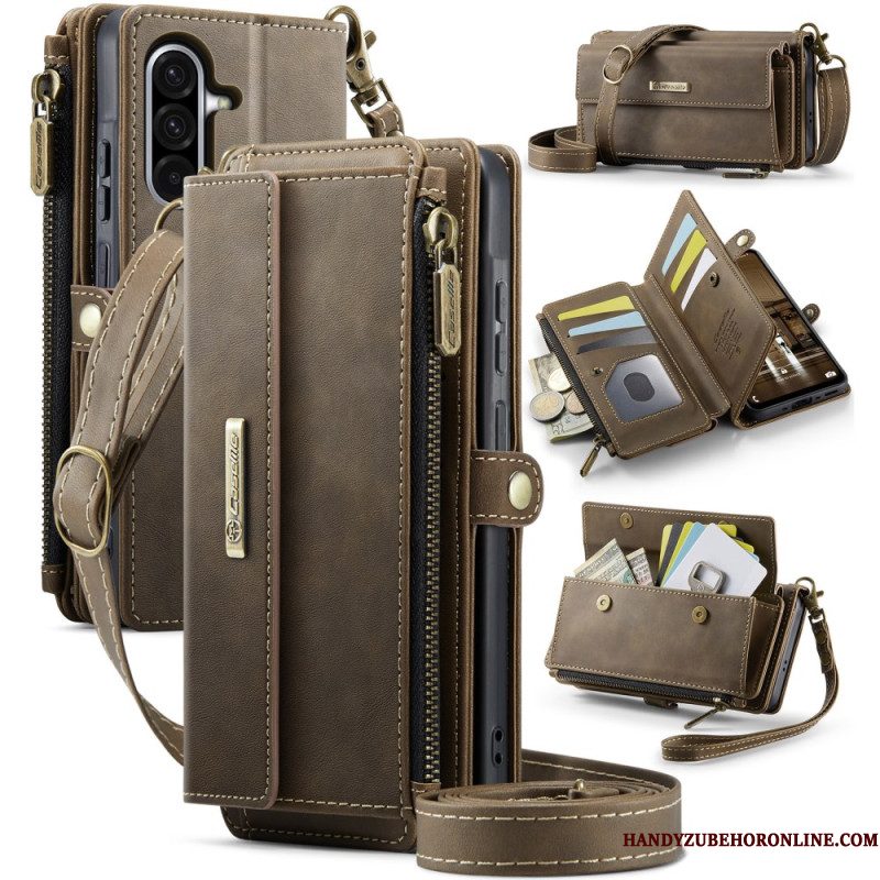 Folio-hoesje Samsung Galaxy A17 4g / 5g Telefoonhoesje Caseme Portemonnee Met Suède-effect