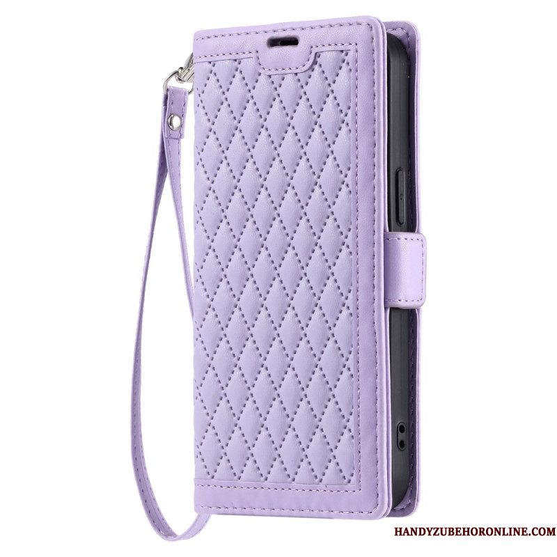 Folio-hoesje Samsung Galaxy A17 4g / 5g Telefoonhoesje Vintage Gewatteerd