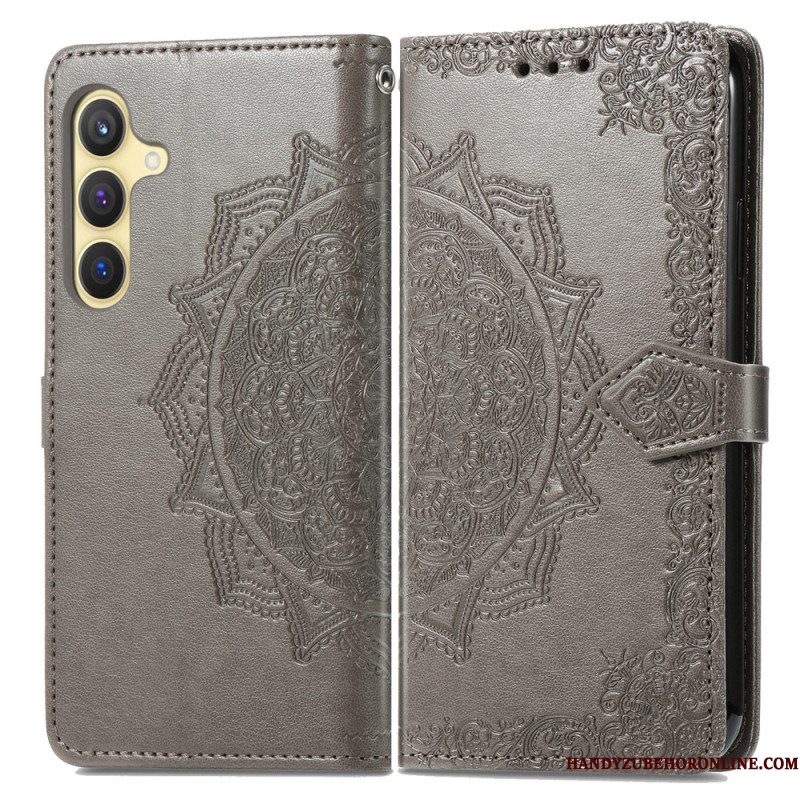 Folio-hoesje Samsung Galaxy S25 5g Barok Mandala Koord