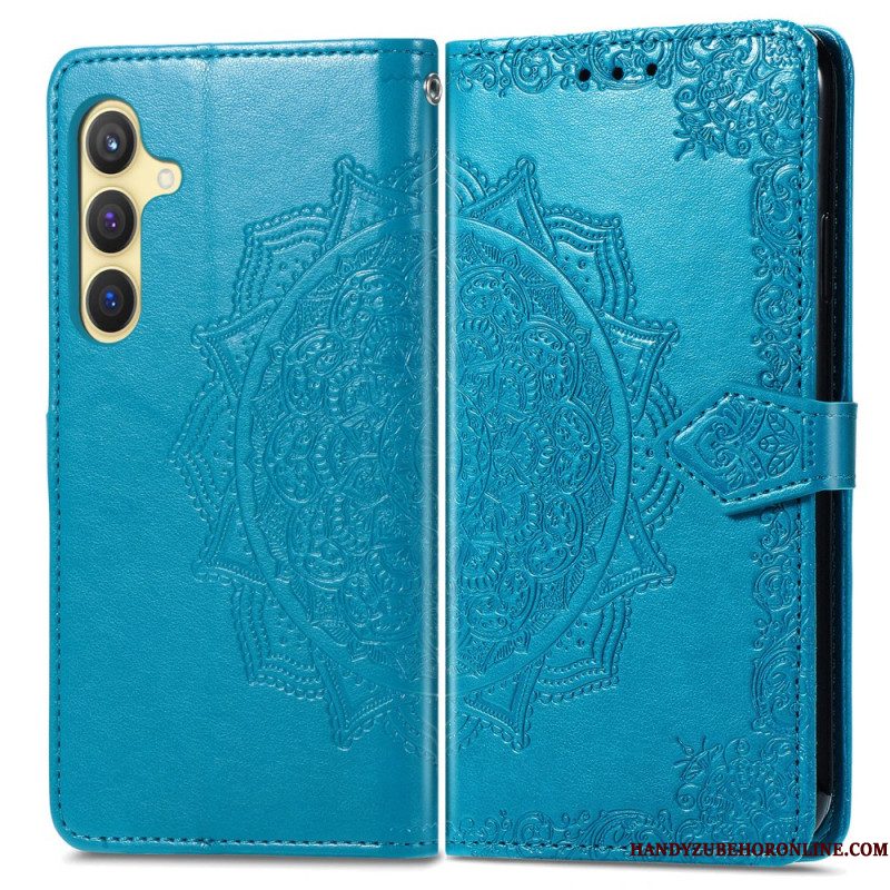 Folio-hoesje Samsung Galaxy S25 5g Barok Mandala Koord